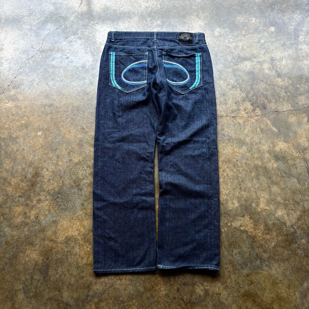 Vintage Baggy Y2K Embroidered Jeans‎